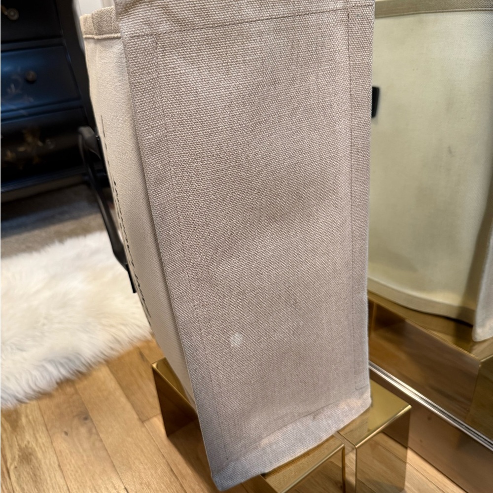 Saint Laurent Rive Gauche Tote - Black, Cream, and Tan - Picture 7 of 15